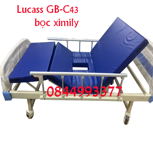 Giường y tế tay quay có bô Lucass GB-T43(GB-C43)