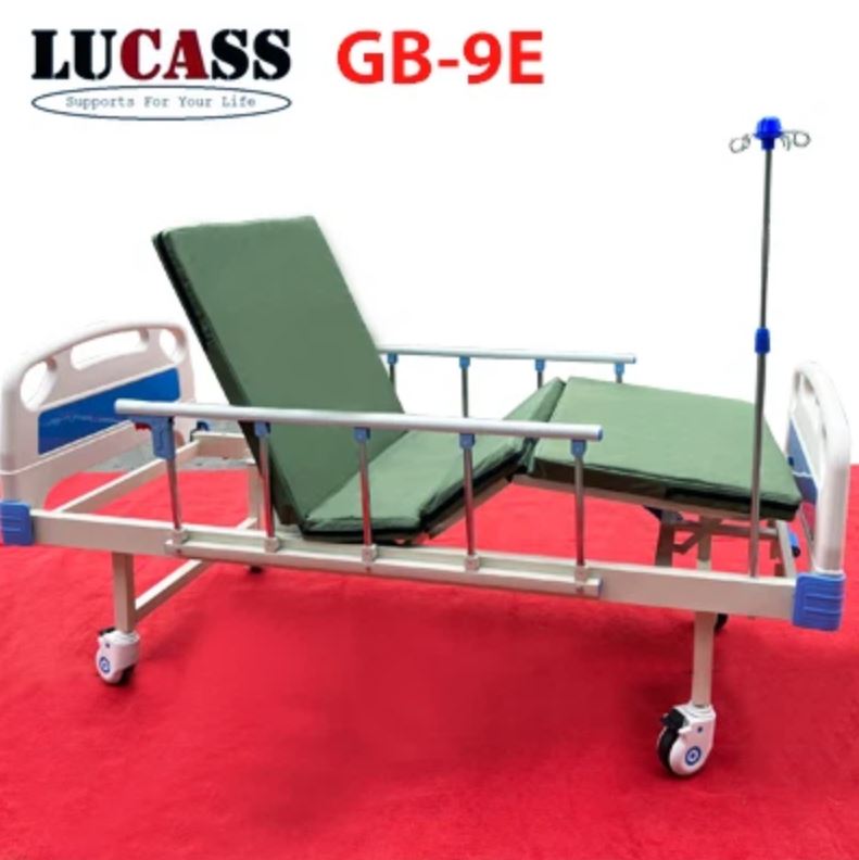 Giường y tế 2 tay quay Lucass GB-9E chính hãng